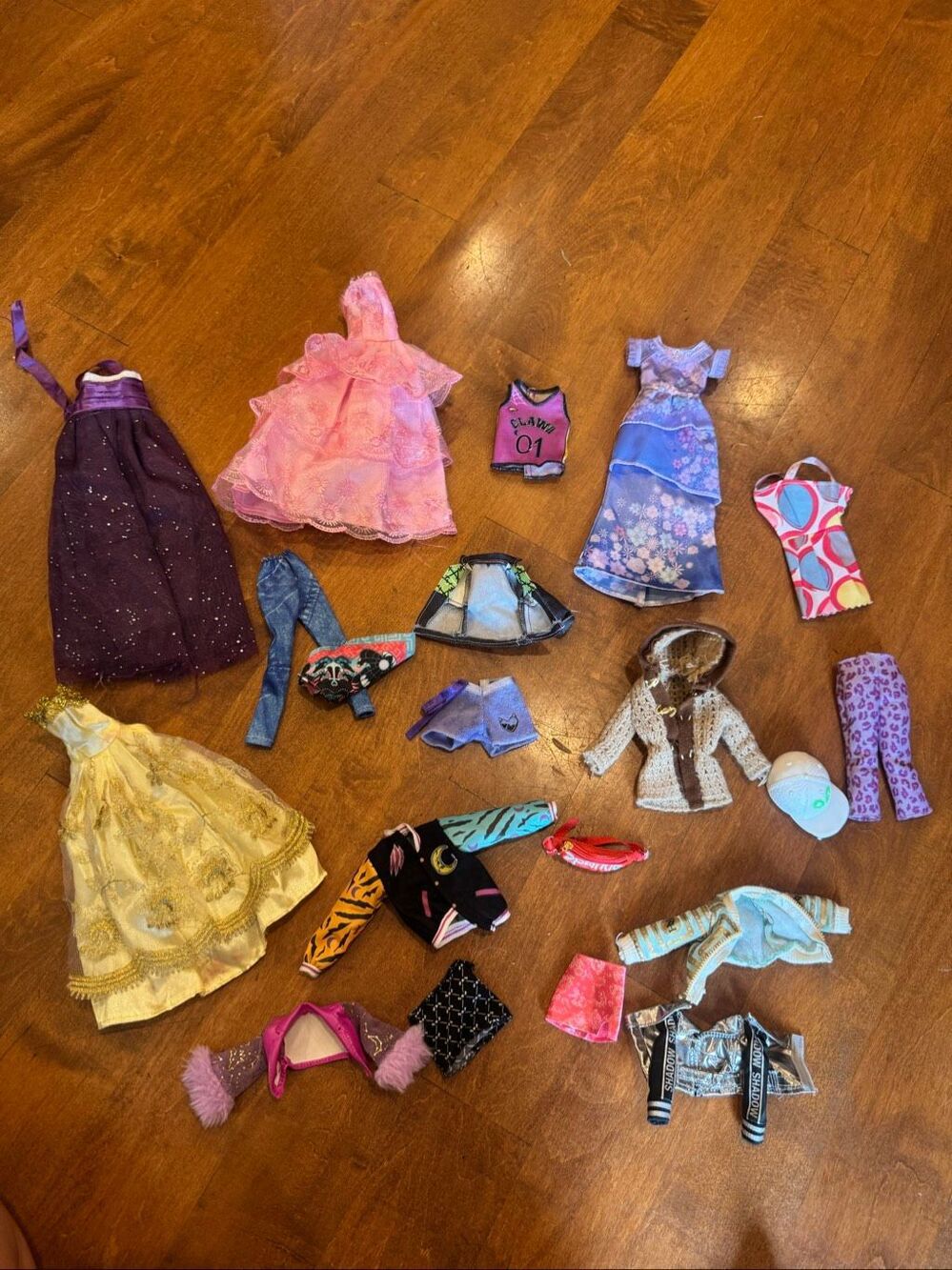 Barbie Rainbow High Shadow High Doll Clothing Bundle Mixed Outfits